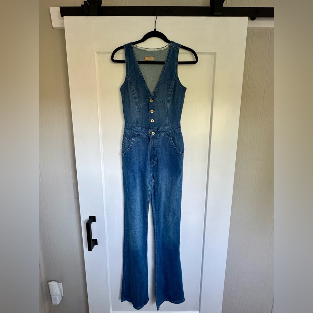 Anthropologie Pilcro Blue Denim Jumpsuit - Tags removed but NEVER been worn.